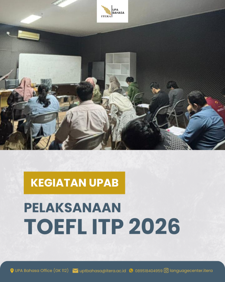 UPA Bahasa Itera Selenggarakan TOEFL ITP bagi Civitas Akademika